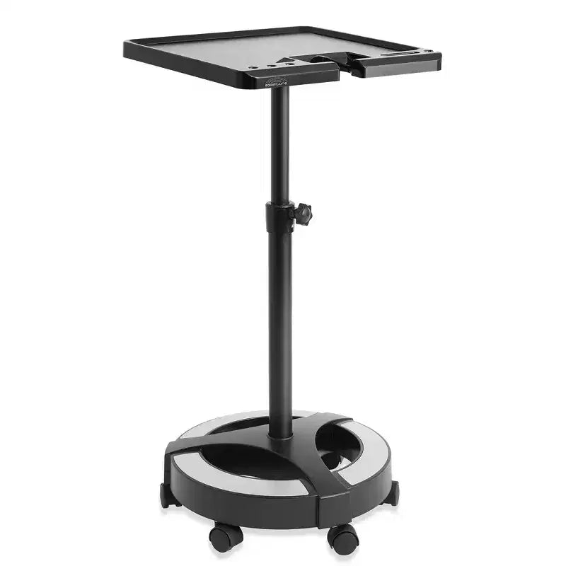 Desserte de coloration à roulettes – Chariot de coiffeur portable avec bols magnétiques, Noir
