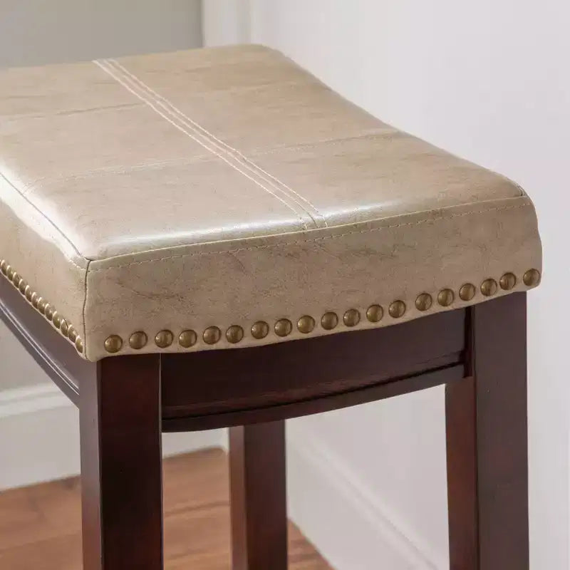 Tabourets de bar sans accoudoirs, sans dossier, repose-pieds