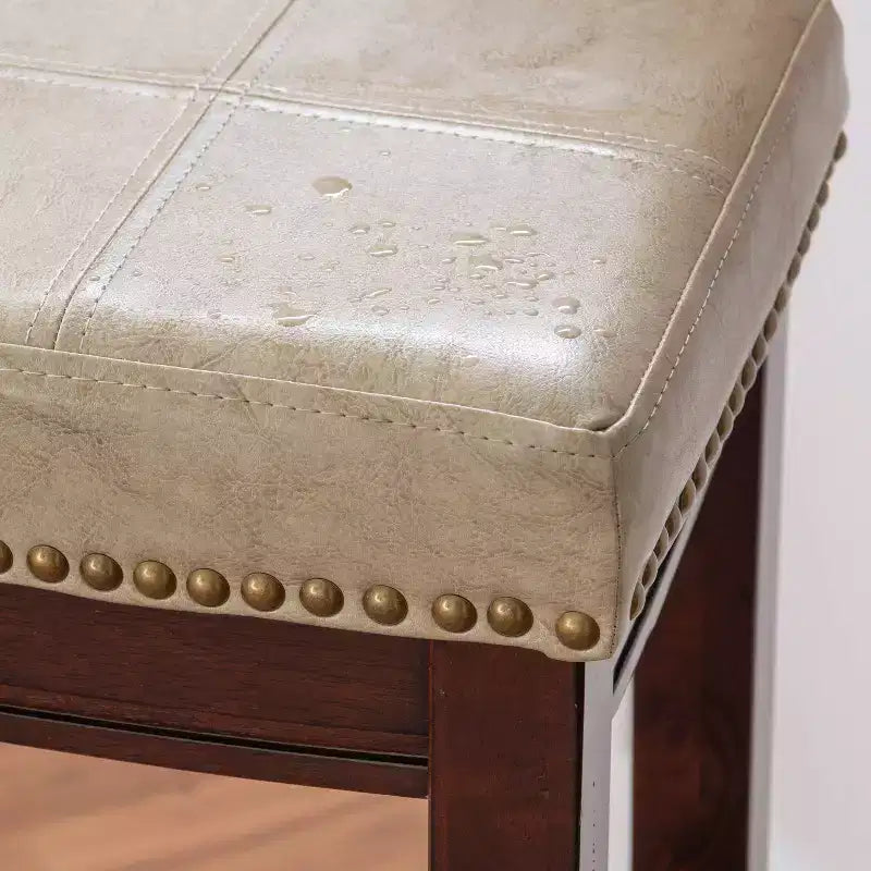 Tabourets de bar sans accoudoirs, sans dossier, repose-pieds