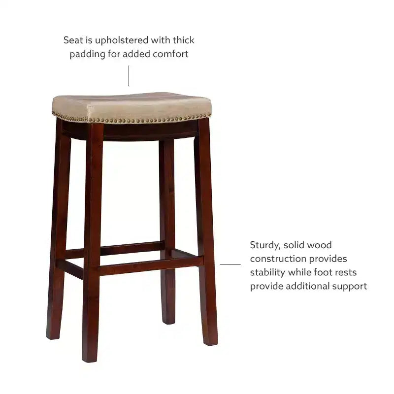 Tabourets de bar sans accoudoirs, sans dossier, repose-pieds