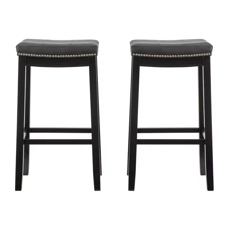 Tabourets de bar sans accoudoirs, sans dossier, repose-pieds