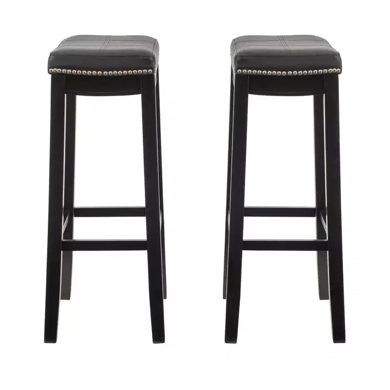 Tabourets de bar sans accoudoirs, sans dossier, repose-pieds
