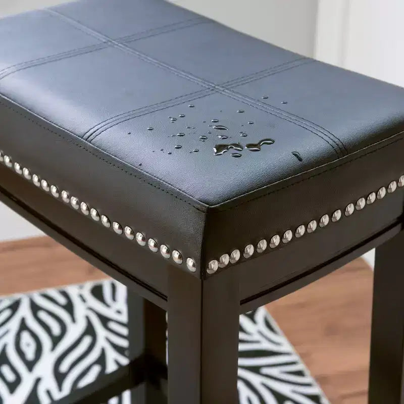 Tabourets de bar sans accoudoirs, sans dossier, repose-pieds