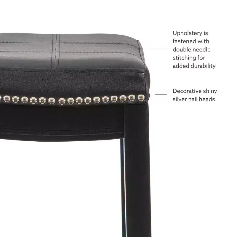 Tabourets de bar sans accoudoirs, sans dossier, repose-pieds