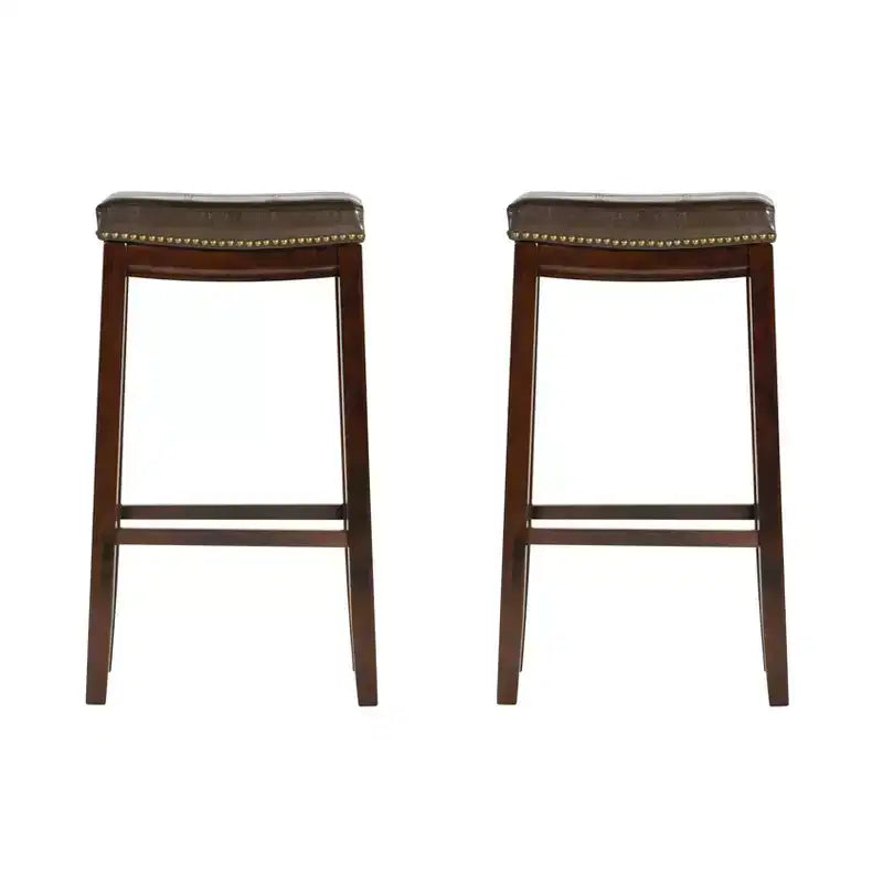 Tabourets de bar sans accoudoirs, sans dossier, repose-pieds