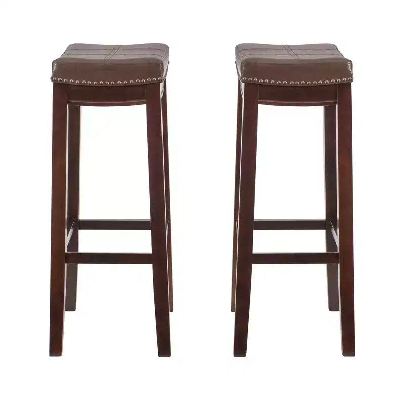 Tabourets de bar sans accoudoirs, sans dossier, repose-pieds