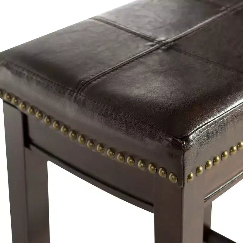 Tabourets de bar sans accoudoirs, sans dossier, repose-pieds