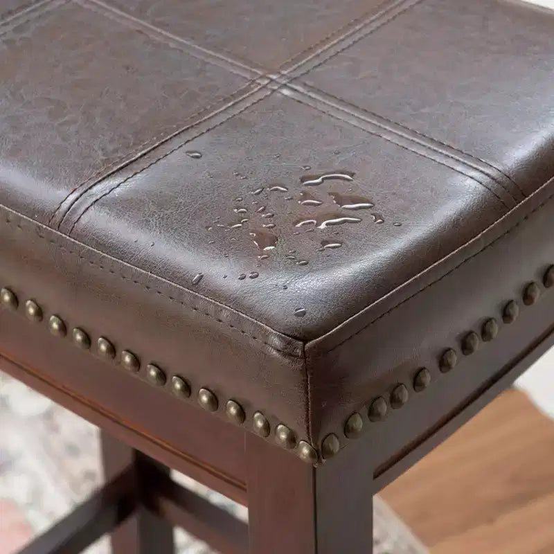 Tabourets de bar sans accoudoirs, sans dossier, repose-pieds
