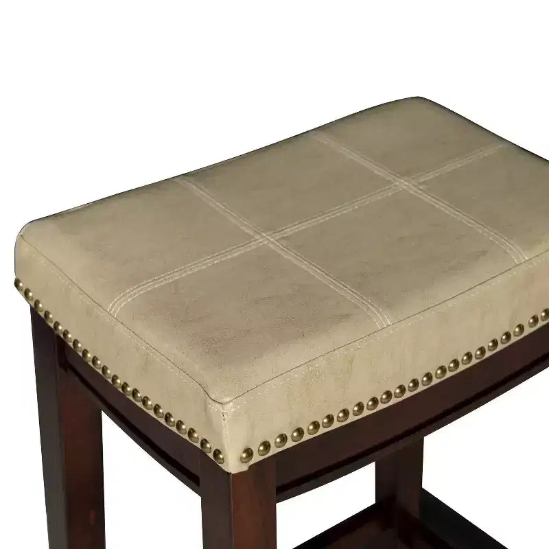 Tabourets de bar sans accoudoirs, sans dossier, repose-pieds