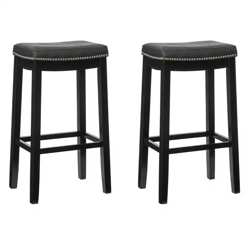 Tabourets de bar sans accoudoirs, sans dossier, repose-pieds
