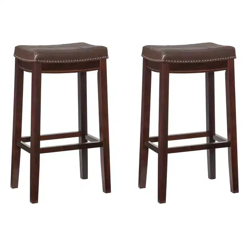 Tabourets de bar sans accoudoirs, sans dossier, repose-pieds